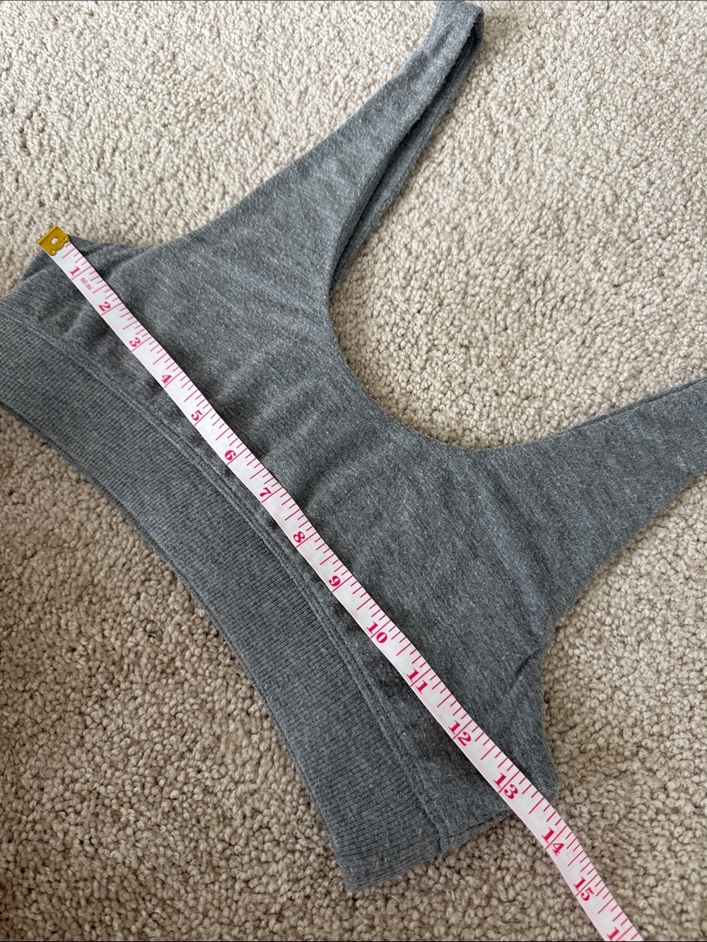 SKIMS Gray Seamless Scoop Neck Bralette - Picture 5 of 6